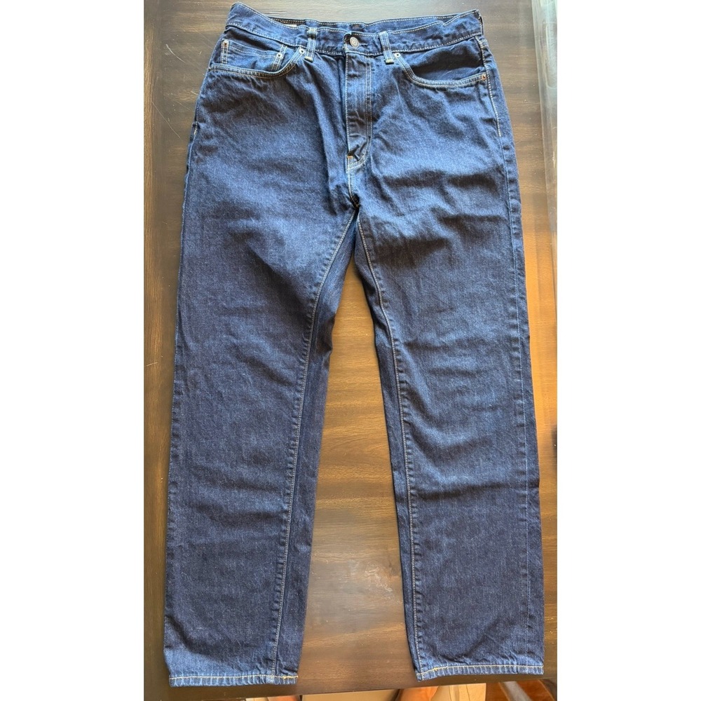 Levi's 505 Regular Fit Jeans Men's 34x32 Dark Wash Straight Leg EUC